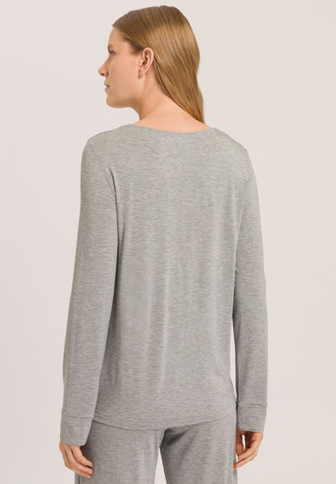 74948 Natural Elegance L/Slv Shirt - 958 Grey Melange